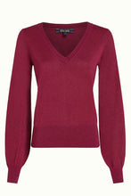 Laden Sie das Bild in den Galerie-Viewer, Top King Louie Style: V-Neck Bellsleeve Spiro in Wild Fuchsia *New in*