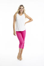 Laden Sie das Bild in den Galerie-Viewer, Hose Orientique, Style: Bangalene Capri Pants with Pockets, Farbe: Hot Pink, *Sale*