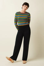 Laden Sie das Bild in den Galerie-Viewer, Hose King Louie, Style: Border Pintuck Pants Milano Uni, Farbe: 001-black, *New in*