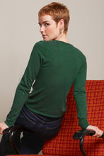 Laden Sie das Bild in den Galerie-Viewer, Strickjacke King Louie, Style: Cardi Roundneck Cocoon, Farbe:204 Forest Green, *New in*