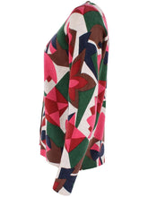 Laden Sie das Bild in den Galerie-Viewer, Strickjacke Danefae, Style: Danelife Merino Wool AOP Cardigan, Farbe:Beige GEOFLEUR *New in*