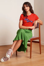 Laden Sie das Bild in den Galerie-Viewer, Rock King Louie, Style: Juno Midi Skirt Milano Crepe, Farbe: Jade Green, *Sale*