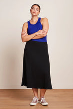 Laden Sie das Bild in den Galerie-Viewer, Rock King Louie, Style: Juno Midi Skirt Milano Crepe, Farbe: black, *New in*