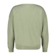 Laden Sie das Bild in den Galerie-Viewer, Strickjacke Red Button, Style: Cardigan fine knit, Farbe: Tea Green *Sale*