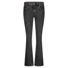 Laden Sie das Bild in den Galerie-Viewer, Hose Red Button, Style: Babette Black Snowwash L31, Farbe: Black Snowwash *New in*