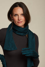 Laden Sie das Bild in den Galerie-Viewer, Schal King Louie, Style: Scarf Pied de Poule, Farbe: Dragonfly Green *Sale*