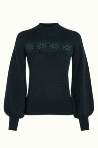 Pullover King Louie Style: Jada Sweater Colby in black *Sale*