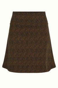 Rock King Louie Style: Border Skirt Ruby Jaquard in black *Sale*