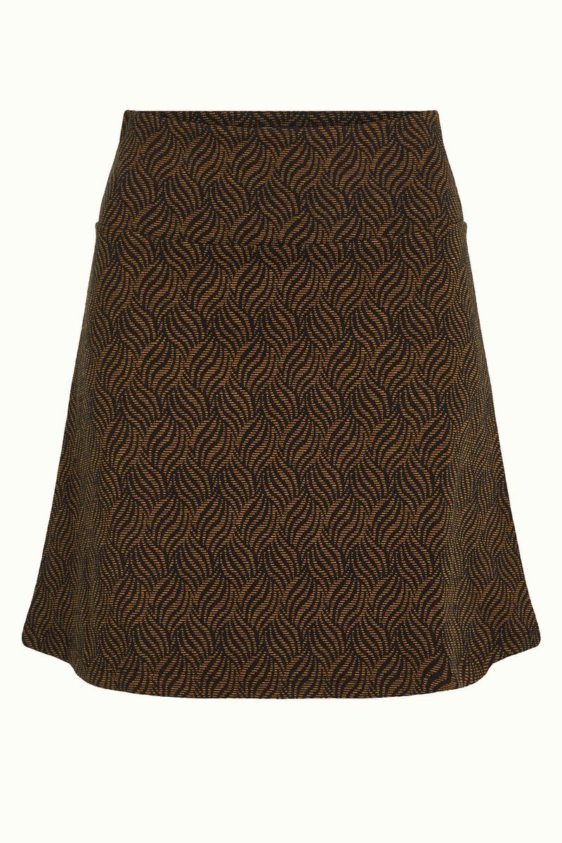 Rock King Louie Style: Border Skirt Ruby Jaquard in black *Sale*