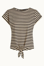 Laden Sie das Bild in den Galerie-Viewer, Shirt King Louie, Style: Aria Knot Top Chopito Stripe, Farbe: black, *New in*
