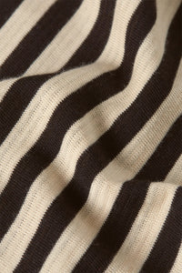 Shirt King Louie, Style: Aria Knot Top Chopito Stripe, Farbe: black, *New in*