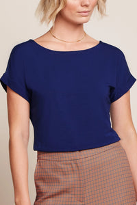 Shirt King Louie, Style: Aria Top Caprice, Farbe: Beacon Blue, *New in*