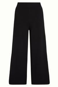 Hose King Louie, Style: Border Palazzo Cropped Pants Milano, Farbe: black, *New in*