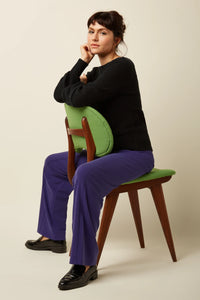 Hose King Louie, Style: Border Pintuck Pants Milano Uni, Farbe: 491-Rhondonite Blue, *New in*