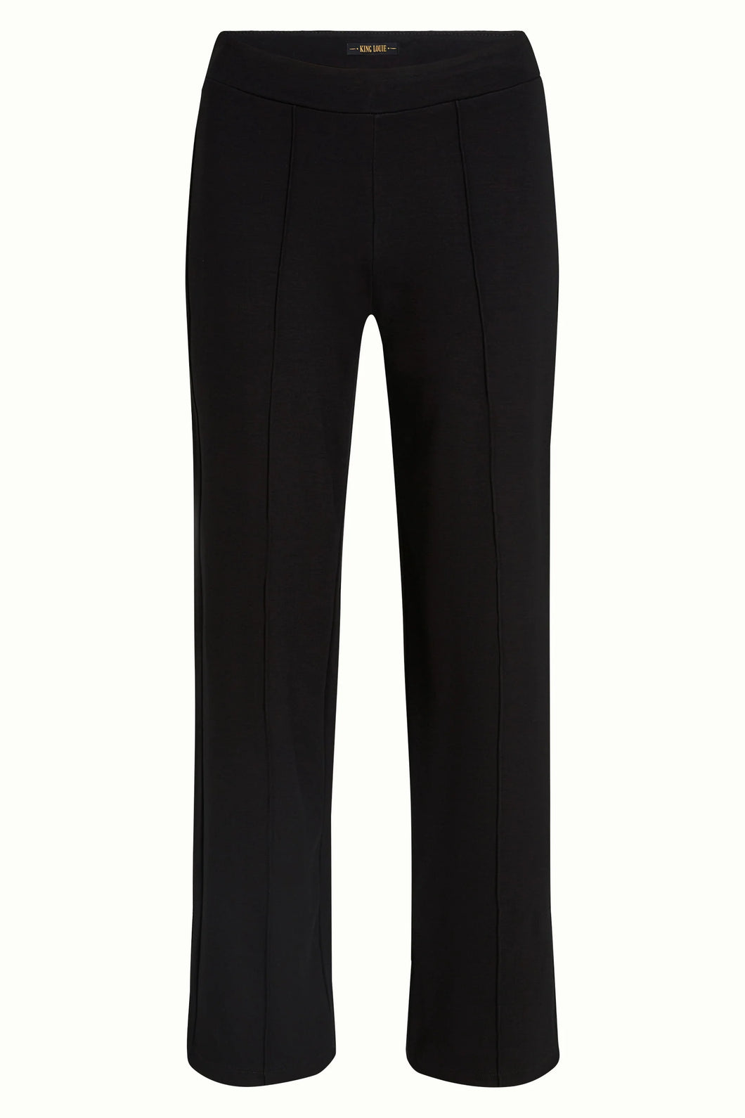 Hose King Louie, Style: Border Pintuck Pants Milano Uni, Farbe: 001-black, *New in*