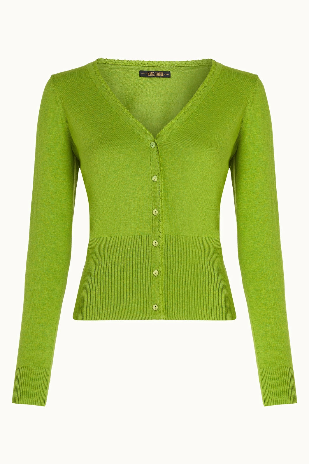 Strickjacke King Louie, Style: Cardi V Cocoon, Farbe: Dark Citron, *New in*