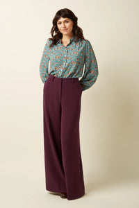Bluse King Louie, Style: Carina Blouse Revel, Farbe: Silver Green - Revel *New in*