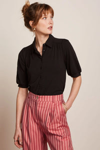 Bluse King Louie, Style: Carina Bluse Viscose Light, Farbe: Black, *New in*