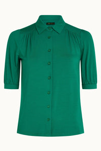 Bluse King Louie, Style: Carina Bluse Viscose Light, Farbe: Nile Green, *New in*