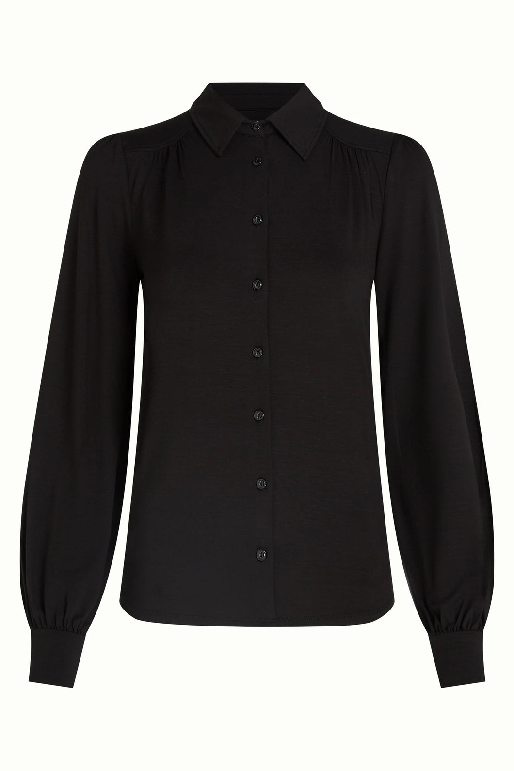 Bluse King Louie, Style:Carina Blouse Viscose Light, Farbe: 001-black *New in*