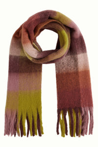 Schal King Louie, Style: Check Scarf Multi, Farbe: Porto Red, *New in*