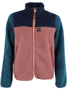 Jacke Danefae, Style: Danebirk Fleece Zip-Up Farbe: Dk Navy/Dk Slate/Rose Beige/Dk Brick *New in*