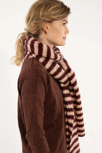 Schal Danefae, Style: Danefrosty Wollschal, Farbe: Dk Merlot/Pulver *New in*