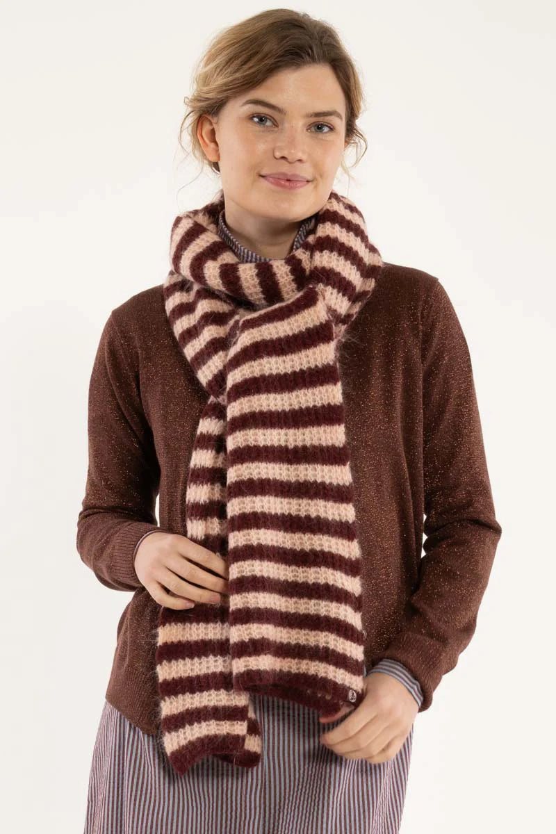 Schal Danefae, Style: Danefrosty Wollschal, Farbe: Dk Merlot/Pulver *New in*