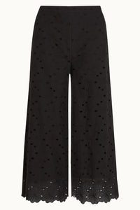 Hose King Louie, Style:  Ethel Pants Brava Broderie, Farbe: Black, *New in*