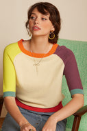 Pullover King Louie, Style: Faye Top Syd Stripe, Farbe: 072 Cream, *New in*