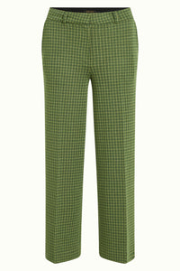 Hose King Louie, Style: Federica Pants Ivy Check, Farbe: Guacemole - Ivy Check *New in*