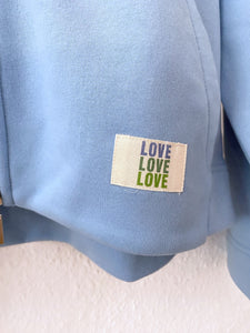 Sweatshirt Jacke The Shirt Project, Style: Farbe: Babyblau *Sale*