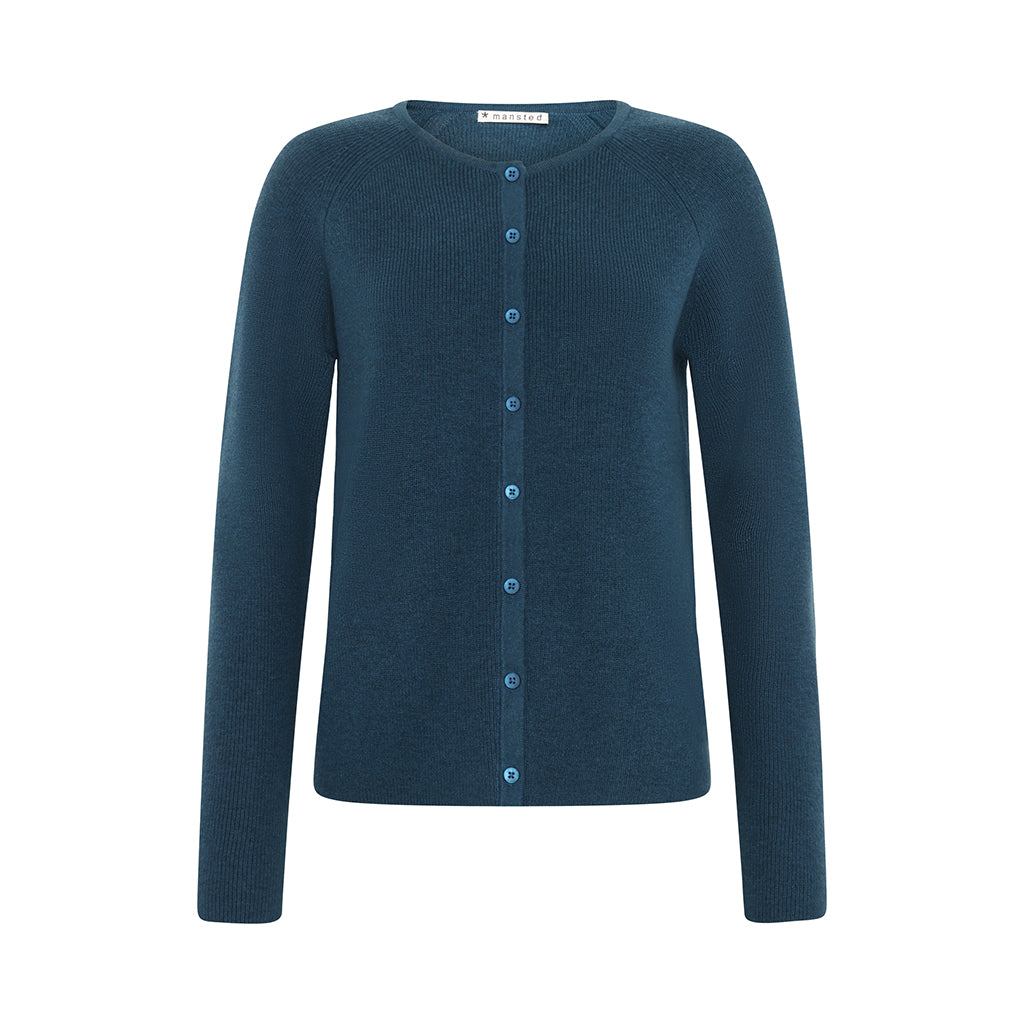 Strickjacke *mansted, Style: Ivory, Farbe: Dark Aqua, *New in*