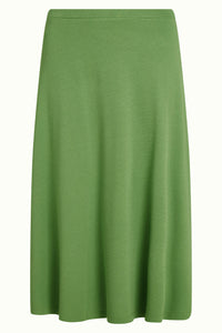 Rock King Louie, Style: Juno Midi Skirt Milano Crepe, Farbe: Jade Green, *New in*