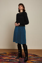 Laden Sie das Bild in den Galerie-Viewer, Rock King Louie, Style: Juno Skirt Moda Stripe, Farbe: 305 – Lapis Blue, *Sale*
