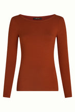 Laden Sie das Bild in den Galerie-Viewer, Shirt King Louie, Style: Lili Tee Uni Rip, Farbe: 517-Spicy Brown , *New in*
