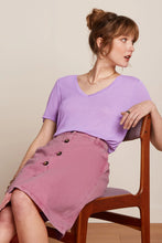 Laden Sie das Bild in den Galerie-Viewer, Rock King Louie, Style: Mary Skirt Colored Denim, Farbe: Mellow Rose, *New in*
