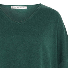 Laden Sie das Bild in den Galerie-Viewer, Pullover *mansted, Style: Nickie, Farbe: Emerald, *New in*
