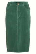 Laden Sie das Bild in den Galerie-Viewer, Rock King Louie, Style: Prisca Skirt Curderoy, Farbe: Matcha Green - Corduroy *New in*
