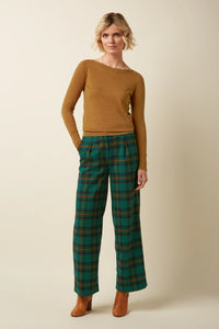 Hose King Louie, Style: Rosa Pants Leeds Check, Farbe: 445-Evening Blue - Leeds Check  *New in*