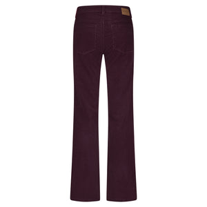 Hose Red Button, Style: Bibette W10 Cord L32, Farbe: Aubergine *New in*
