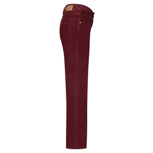 Hose Red Button, Style: Bibette W10 Cord L32, Farbe: Aubergine *New in*