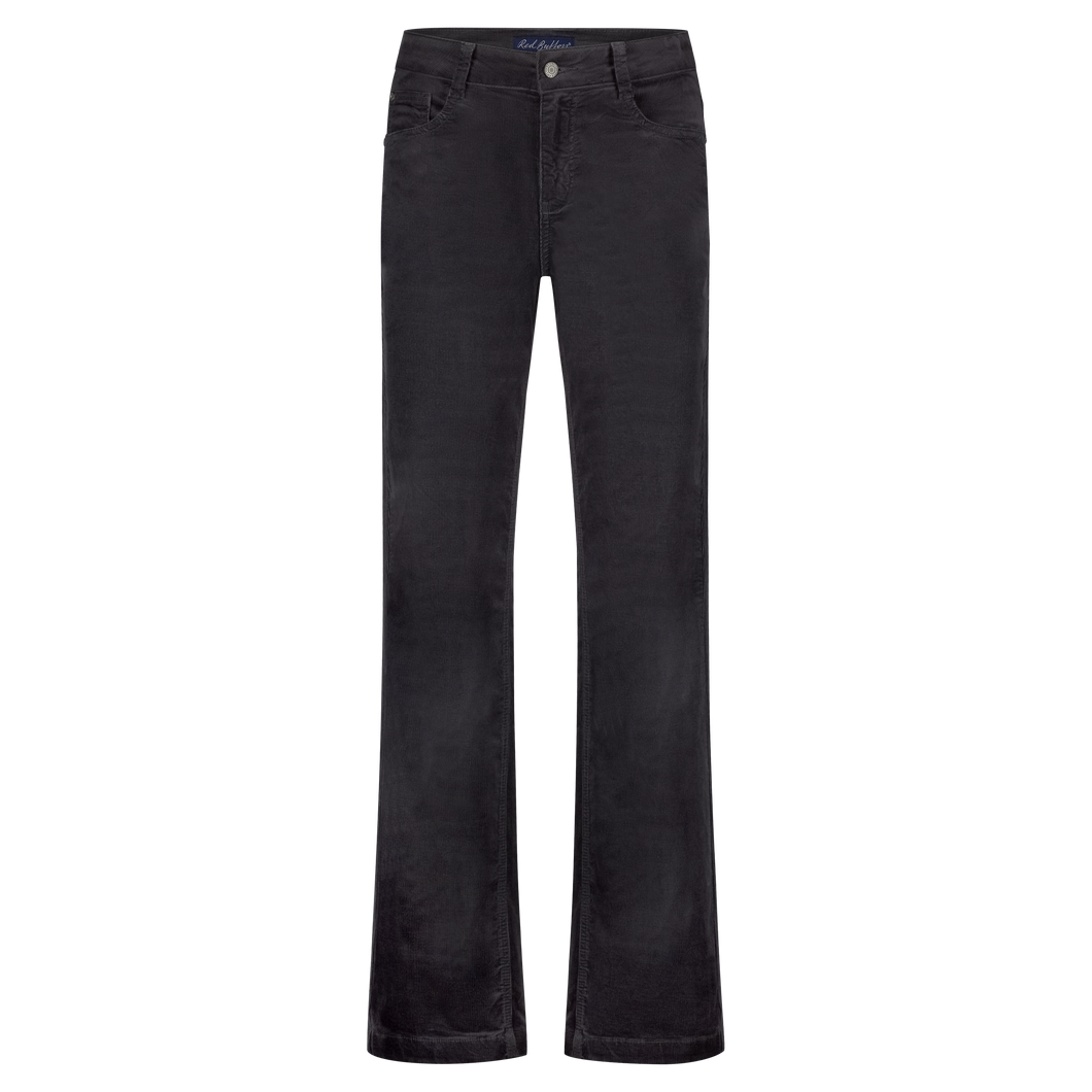 Hose Red Button, Style: Claudette Shiny Cord L32 , Farbe: Lava (Dunkelgrau)  *New in*