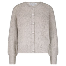 Laden Sie das Bild in den Galerie-Viewer, Stickjacke Red Button, Style: Cardigan Ajour Sparkle, Farbe: Stone, *New in*

