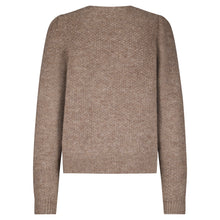 Laden Sie das Bild in den Galerie-Viewer, Stickjacke Red Button, Style. Cardigan Ajour, Farbe: Mid Brown, *New in*
