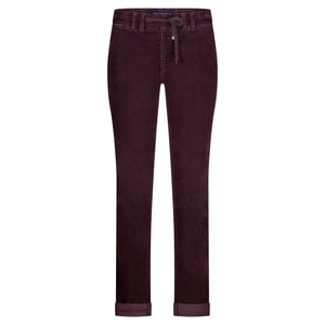 Hose Red Button, Style: Tessy Cord, Farbe: Aubergine, *New in*