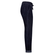 Laden Sie das Bild in den Galerie-Viewer, Hose Red Button, Style: Tessy Cord, Farbe: Navy, *New in*
