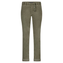 Laden Sie das Bild in den Galerie-Viewer, Hose Red Button, Style: Tessy Cord, Farbe: Olive, *New in*
