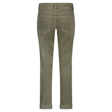 Laden Sie das Bild in den Galerie-Viewer, Hose Red Button, Style: Tessy Cord, Farbe: Olive, *New in*
