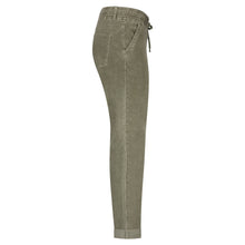 Laden Sie das Bild in den Galerie-Viewer, Hose Red Button, Style: Tessy Cord, Farbe: Olive, *New in*
